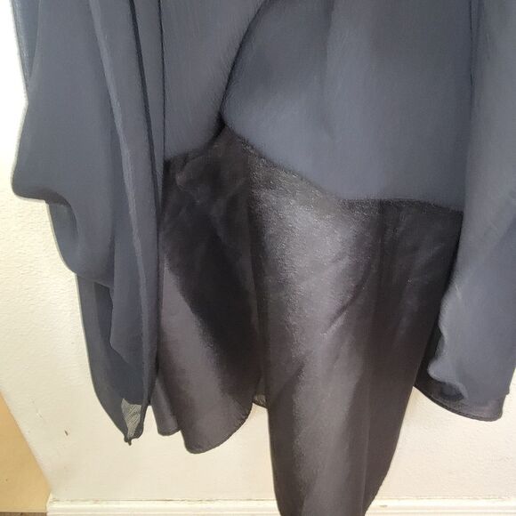 David's Bridal Black Strapless chiffon dress size 16 - Picture 6 of 7